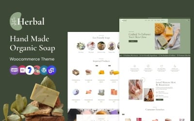 Herbal - Тема WordPress для WooCommerce, посвященная органическому мылу ручной работы.