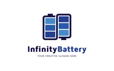Modello di design per il logo di Infinity Battery
