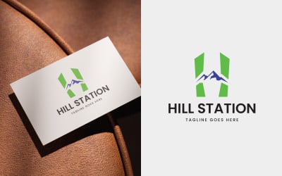 Letter H Hill Station Logo Design