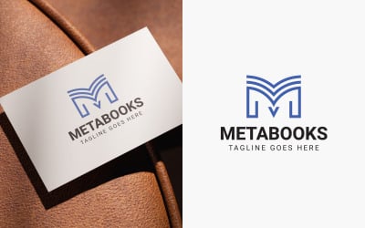 Modern Book M Logo Design