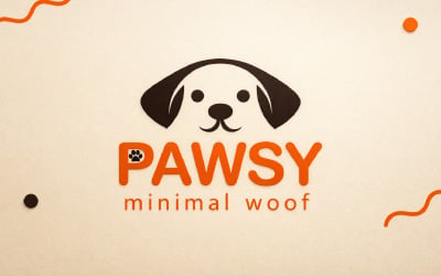 Pawsy – Minimal Dog Logo Design