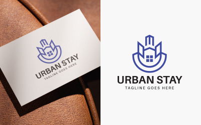 Plantilla de diseño de logotipo para bienes raíces urbanos