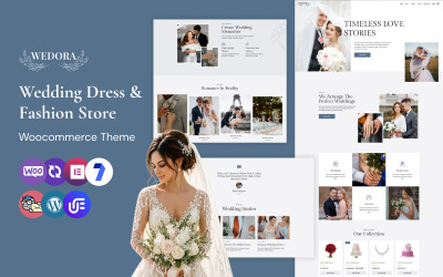 Wedora - WooCommerce šablona pro obchod se svatebními šaty a módou