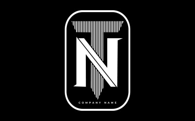 Professional TN and NT Monogram Logo for Corporate Business