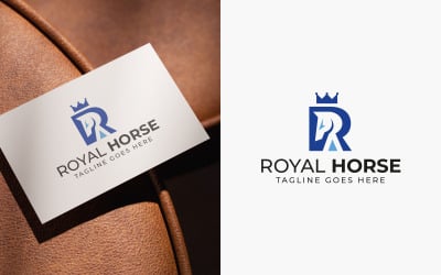 Шаблон дизайна логотипа Royal Horse