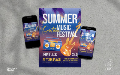 Summer Music Festival Flyer