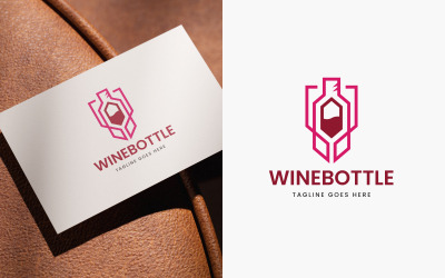 WineBottle Logo Design Template