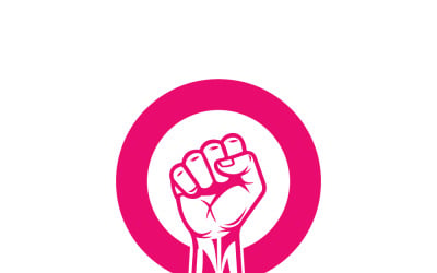 Female Power Fist Inside Venus Symbol — Women’s Rights And Feminist Movement Icon