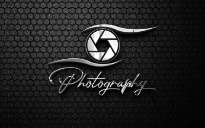 Premium luxe fotografie logo ontwerp - Modern sluiter-oog concept
