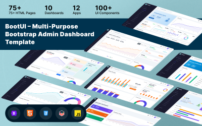 BootUI – преміум-шаблон панелі адміністратора Bootstrap 5
