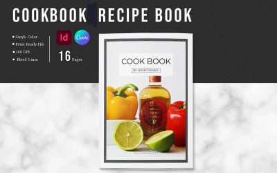Bearbeitbare Kochbuch-/Rezeptbuchvorlage