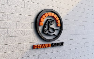 Power Gauge - Premium Fitness &amp;amp; Gym Logo Template