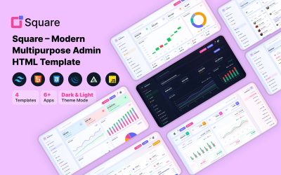 Square – Modern Multipurpose Admin HTML Template