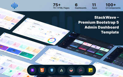 StackWave – Modelo Premium de Painel de Administração Bootstrap 5