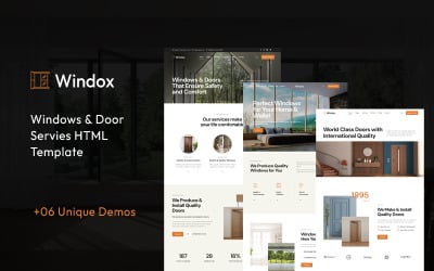 Windox | HTML-Vorlage für Fenster- und Türservice