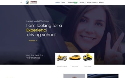 Автошкола и курсы JL Traffic (тема Joomla6)