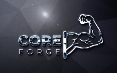 CORE FORGE - Premium Fitness &amp;amp; Gym Logo Template