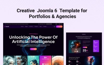 Creatieve Joomla 6-template voor portfolio&amp;#39;s en bureaus