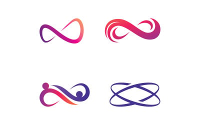 Infinity-logotyp vektor malldesign V13