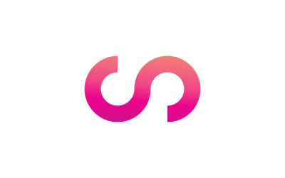 Infinity-logotyp vektor malldesign V6