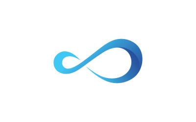 Infinity-logotyp vektor malldesign V12