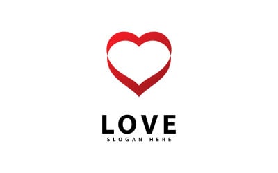Projekt logo Love People Heart Vector V11