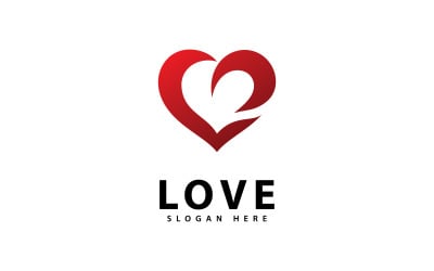 Logo Love People Heart Vector Design V9