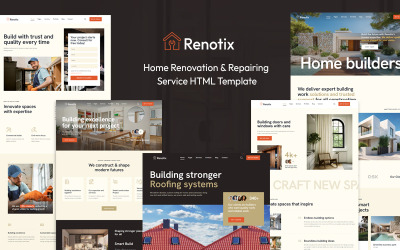 Renotix | Otthonfelújítási és javítási szolgáltatások HTML sablon.