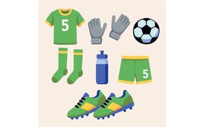 Soccer Player Equipment Set