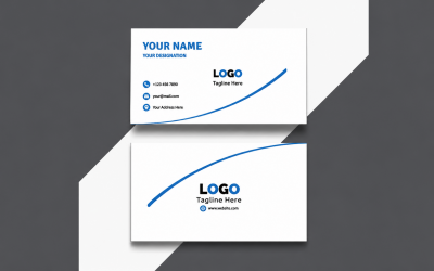 Clean professional business card template design