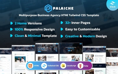 Palaiche - 多用途商业机构 HTML Tailwind CSS 模板