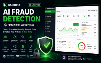 Plugin de détection de fraude par IA Kaddora pour WordPress