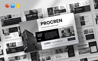 Procren – Startup Pitch Deck prezentációs sablon
