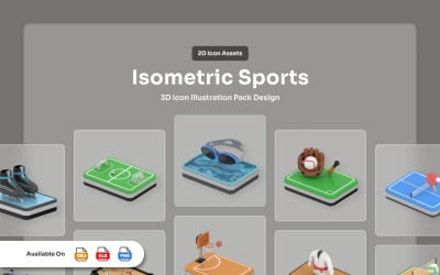Sport 3D ikonok - Athletix