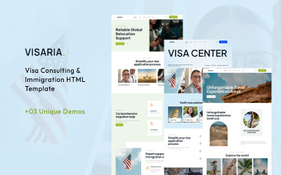 Visaria | Immigratie- en visumcentrum &amp;amp; reisbureau HTML-sjabloon