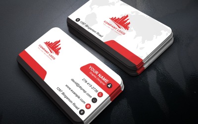 Business Card Design Template Corporate Identity PSD Print Ready Double Sided Modern Layout