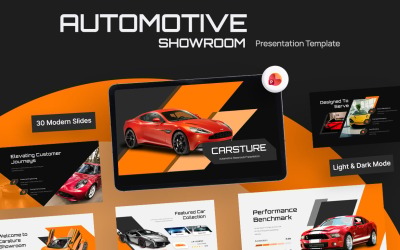 Carsture - Modelo de PowerPoint para Showroom Automotivo