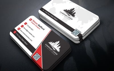 Clean Business Card Photoshop Template Editable Double Sided Corporate Identity Design