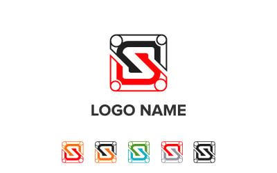 Creative Circuit Style S Logo Design Modern Tech Inspired S Monogram Logo Abstract Digital S Brand