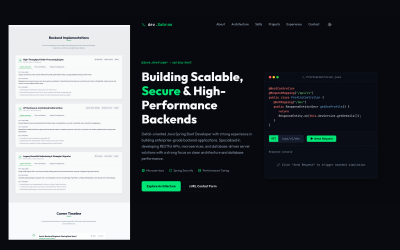 Eenvoudig portfolio - React portfolio-sjabloon | Portfolio voor backend-ontwikkelaars