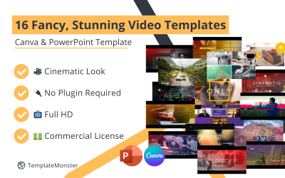 16 modelos de vídeo incríveis e sofisticados para Canva e PowerPoint