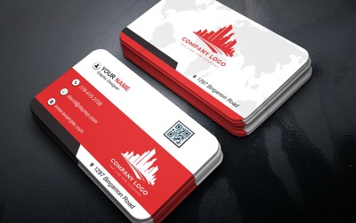 Modern Business Card PSD Template Editable Corporate Branding Double Sided Print Design