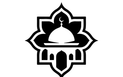 Modern Islamic Center Logo Design for TAIBA with Geometric Mosque Symbol