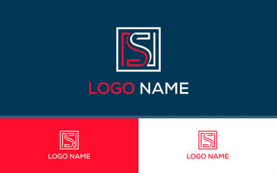 Modern Letter S Monogram Logo Design Creative Square Line S Logo Template Minimal Luxury S