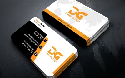 Modern Personal Business Card Template Editable in Adobe Photoshop High Resolution PSD