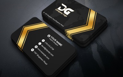 Professional Double Sided Business Card Template Editable Photoshop PSD Design