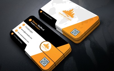 Professional Visiting Card Template PSD Editable Modern Corporate Business Identity Design