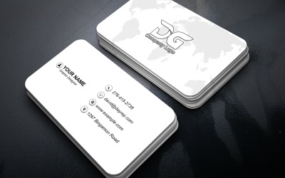 Stylish Corporate Identity Business Card Template Editable in Adobe Photoshop PSD Format