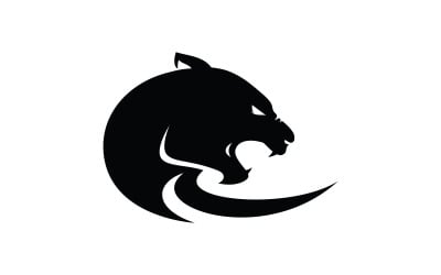 Svart fanter ikon logotyp design illustration V0
