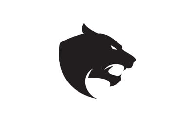 Svart fanter ikon logotyp design illustration V2